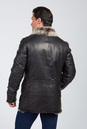 Мужская кожаная куртка из натуральной кожи на меху с воротником 3600044-2
